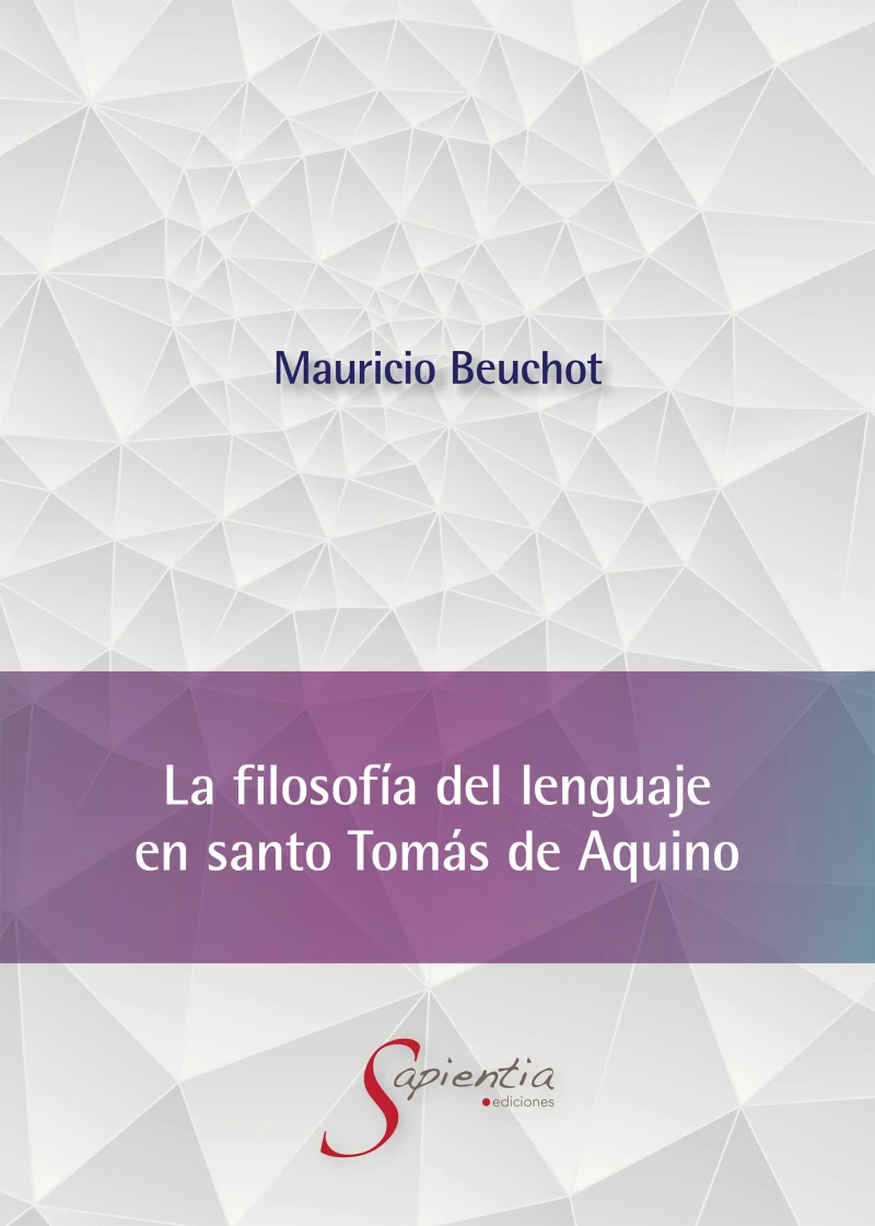 Portada: La filosofía del lenguaje en santo Tomás de Aquino