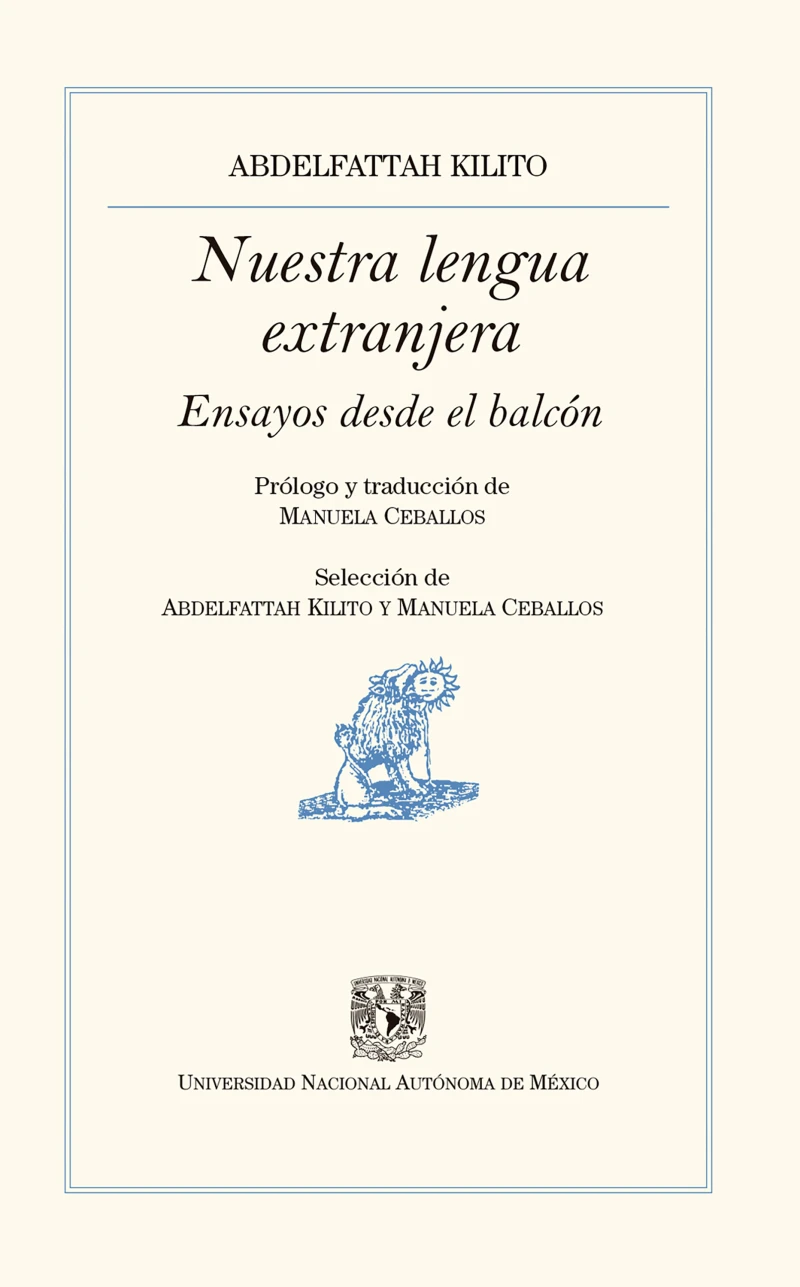 Portada: Nuestra lengua extranjera: ensayos desde el balcón