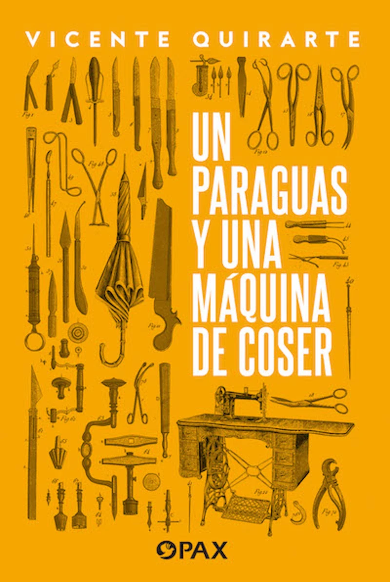 Portada: Un paraguas y una máquina de coser