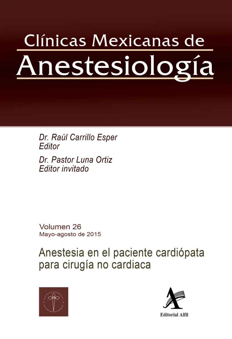 Portada: Anestesia en el paciente cardiópata para cirugía no cardiaca