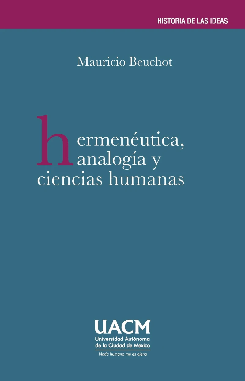 Portada: Hermenéutica, analogía y ciencias humanas