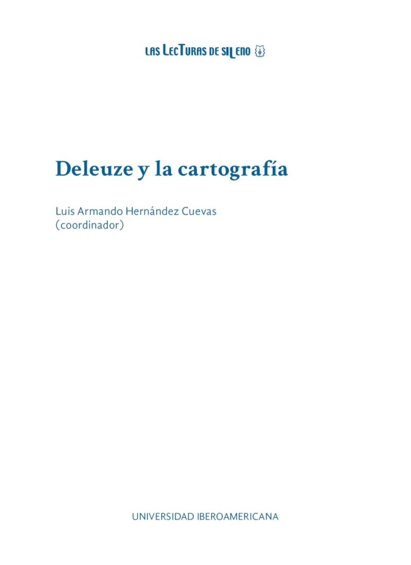 Portada: Deleuze y la cartografía