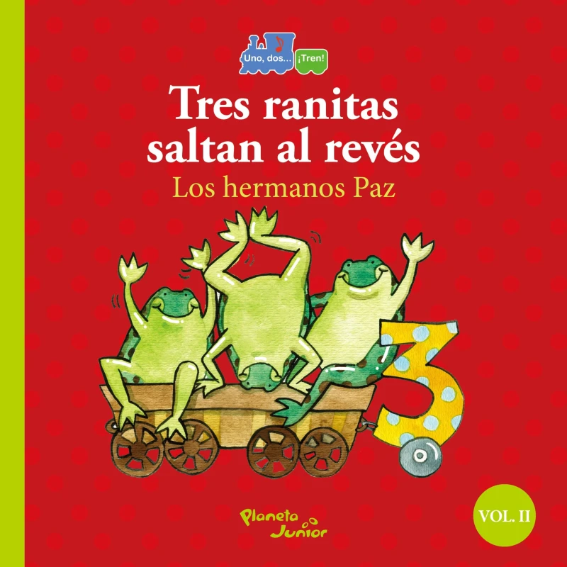 Portada: Tres ranitas que saltan al revés/Cuatro monos van al teatro