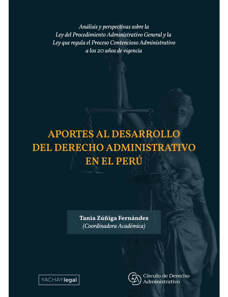 Portada: Aportes al desarrollo del Derecho Administrativo en el Perú