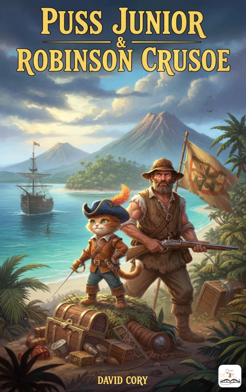 Portada: Puss Junior and Robinson Crusoe