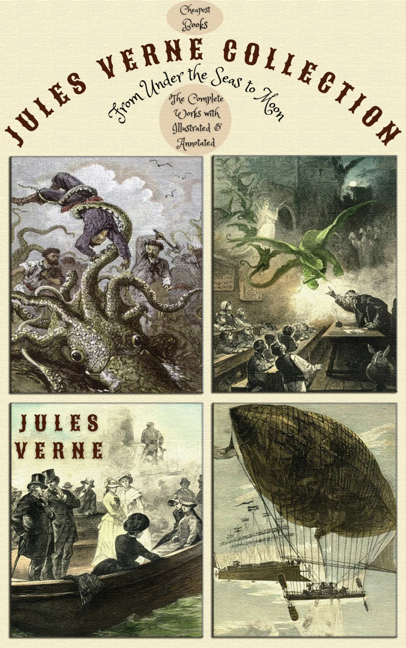 Portada: Jules Verne Collection "From Under the Seas to Moon"