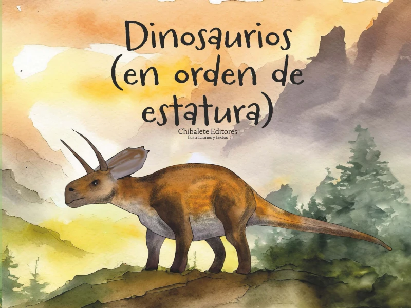 Portada: Dinosaurios. (En orden de estatura)