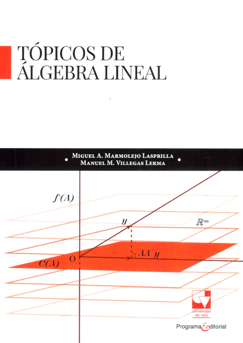 Portada: Tópicos de álgebra lineal