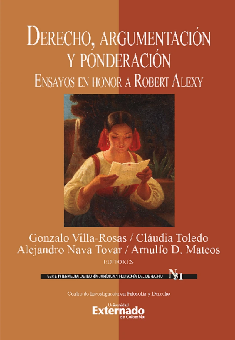 Portada: Derecho, argumentación y ponderación