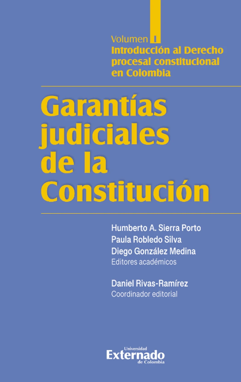 Portada: Garantías judiciales de la Constitución Tomo I
