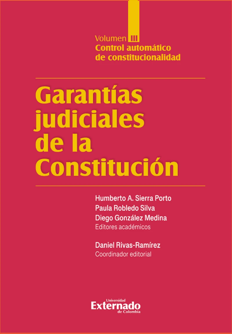 Portada: Garantías Judiciales de la Constitución Tomo III