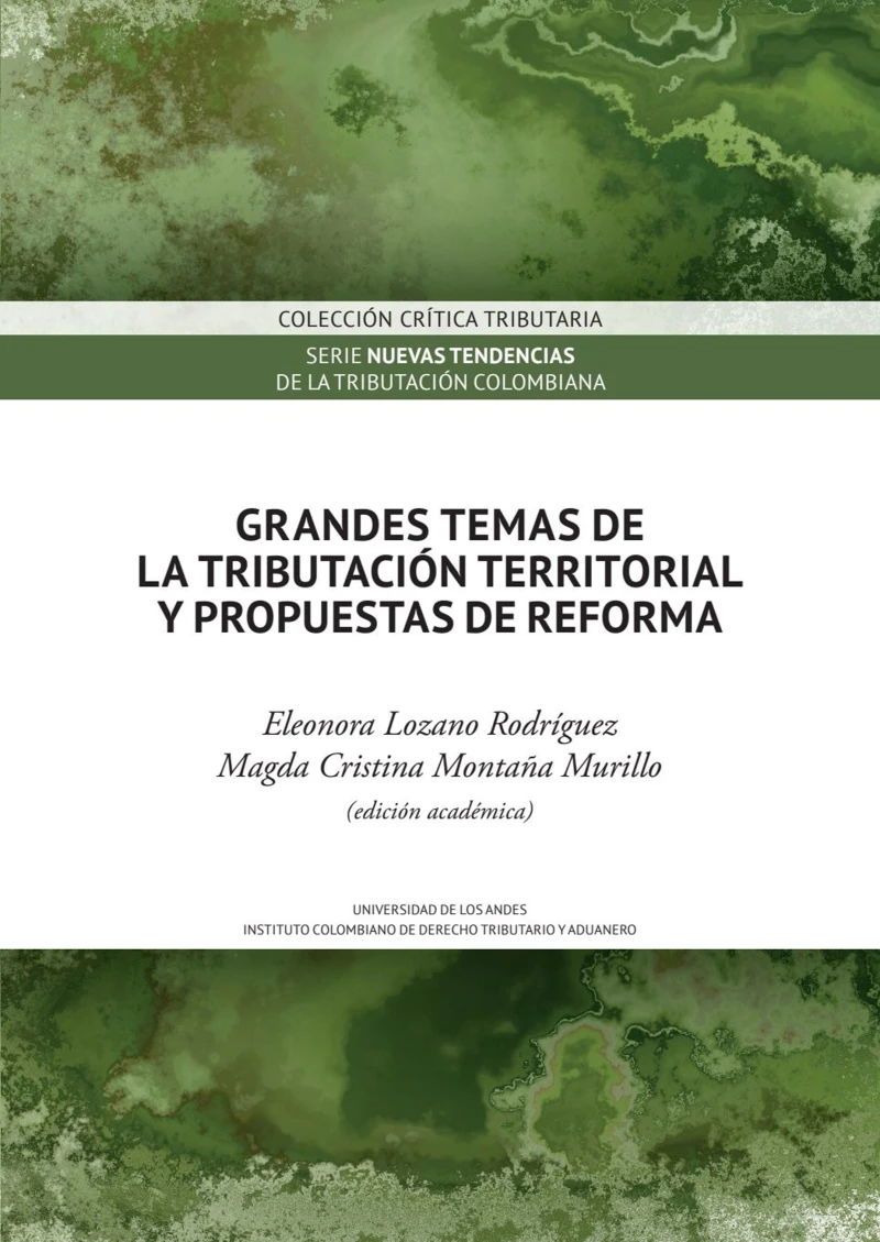 Portada: Grandes temas de la tributación territorial y propuestas de reforma