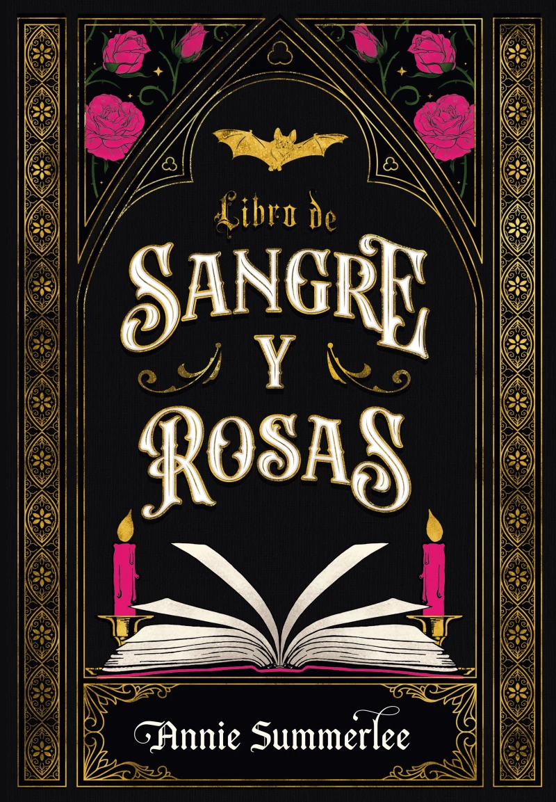 Portada: Libro de sangre y rosas