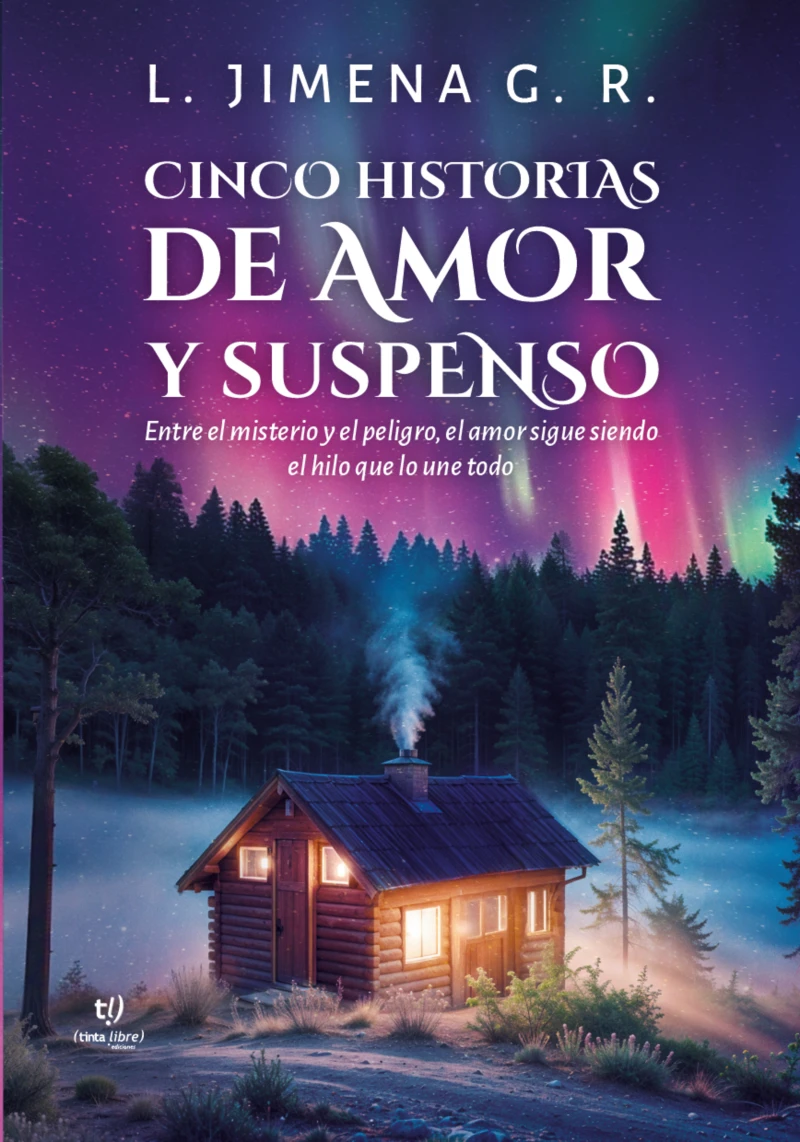 Portada: Cinco historias de amor y suspenso