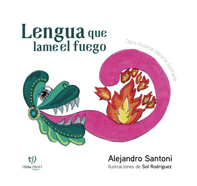 Portada: Lengua que lame el fuego