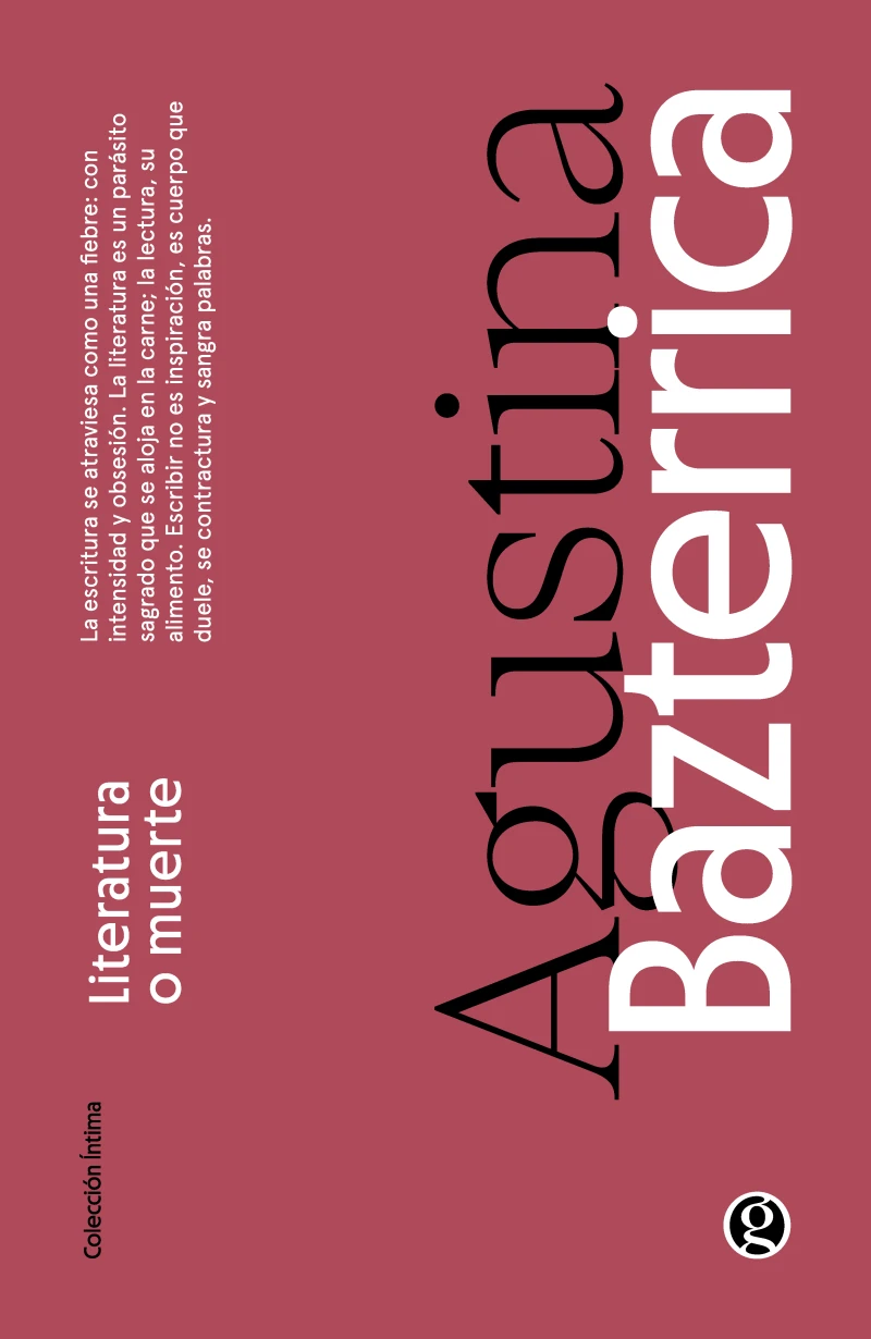 Portada: Literatura o muerte