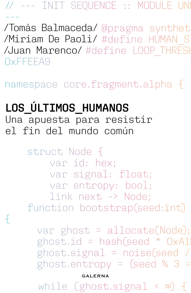 Portada: Los últimos humanos