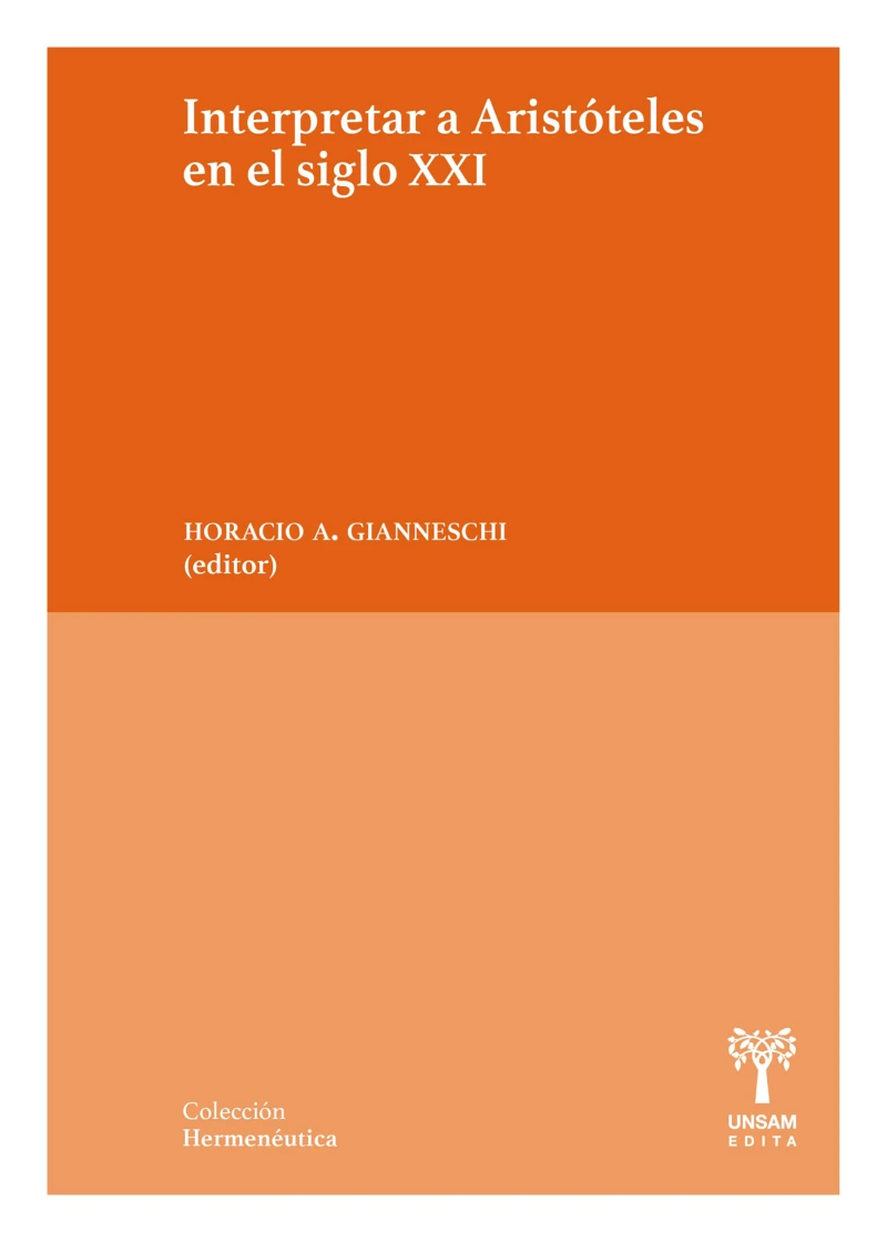 Portada: Interpretar a Aristóteles en el siglo XXI