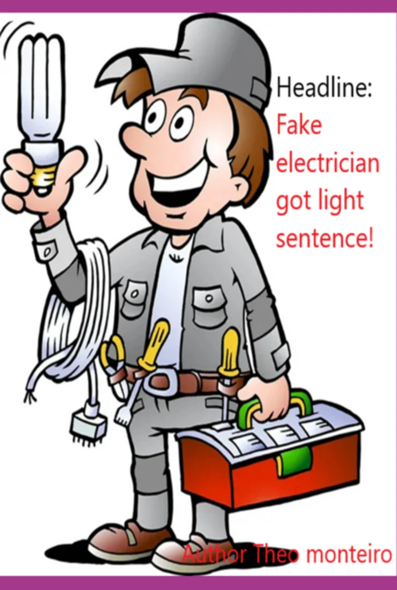 Portada: Headline: Fake Electrician Got Light Sentence!