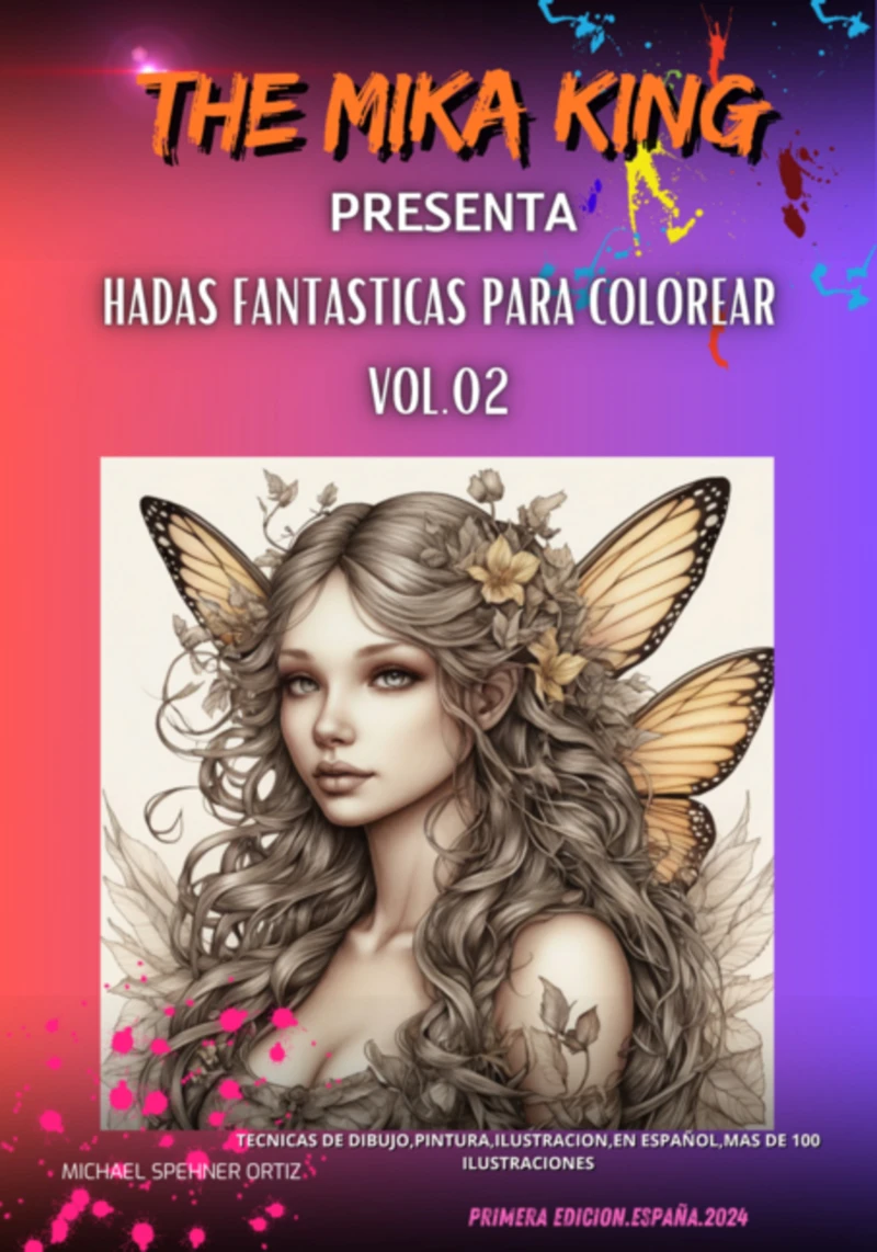 Portada: Hadas Fantasticas Para Colorear Vol.02 The Mika King