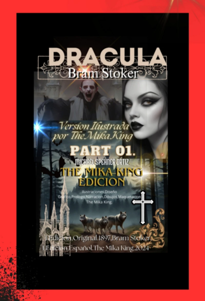 Portada: Dracula Bran Stoker Edicion The Mika King: Dracula De Bran Stoker Edicion The Mika King Ilustrada 2024 Español Parte 1