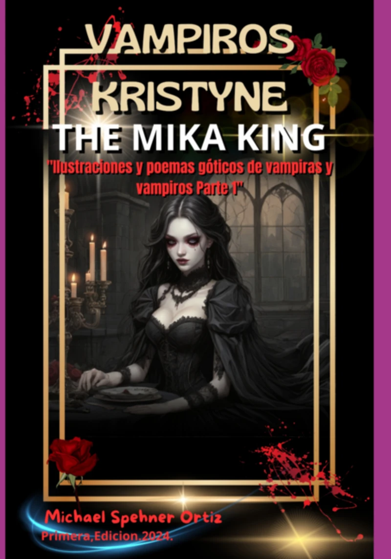 Portada: Vampiros Kristyne The Mika King Parte 1"ilustraciones Y Poemas Góticos De Vampiras Y Vampiros Parte 1"