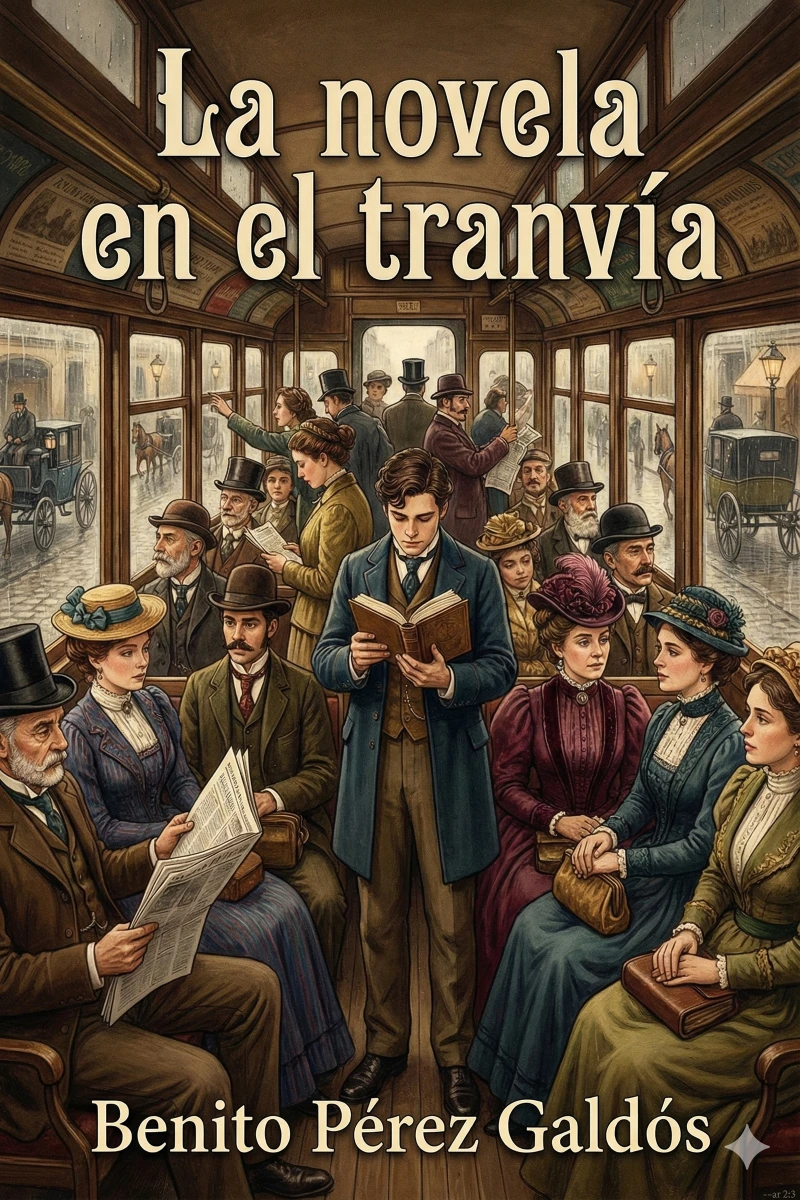 Portada: La novela en el tranvía