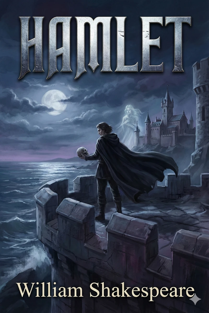 Portada: Hamlet: Drama en cinco actos