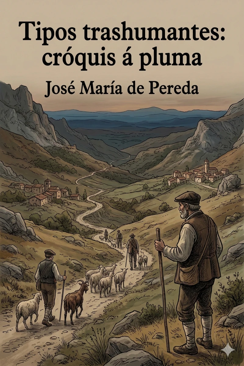 Portada: Tipos trashumantes: cróquis á pluma