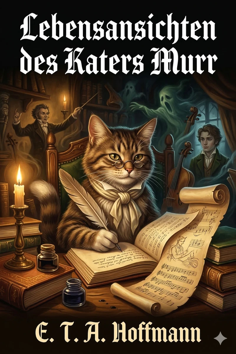 Portada: Lebensansichten des Katers Murr / nebst fragmentarischer Biographie des Kapellmeisters Johannes Kreisler in zufälligen Makulaturblättern