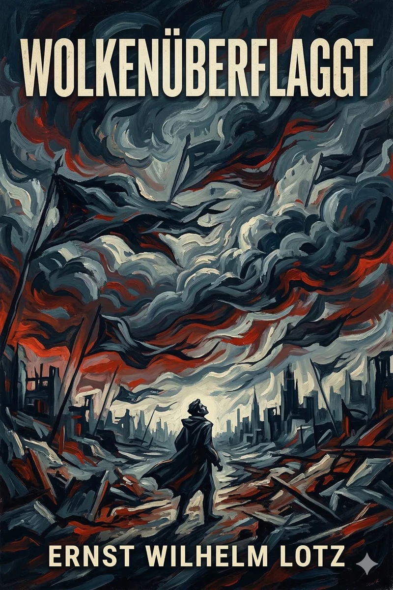 Portada: Wolkenüberflaggt: Gedichte