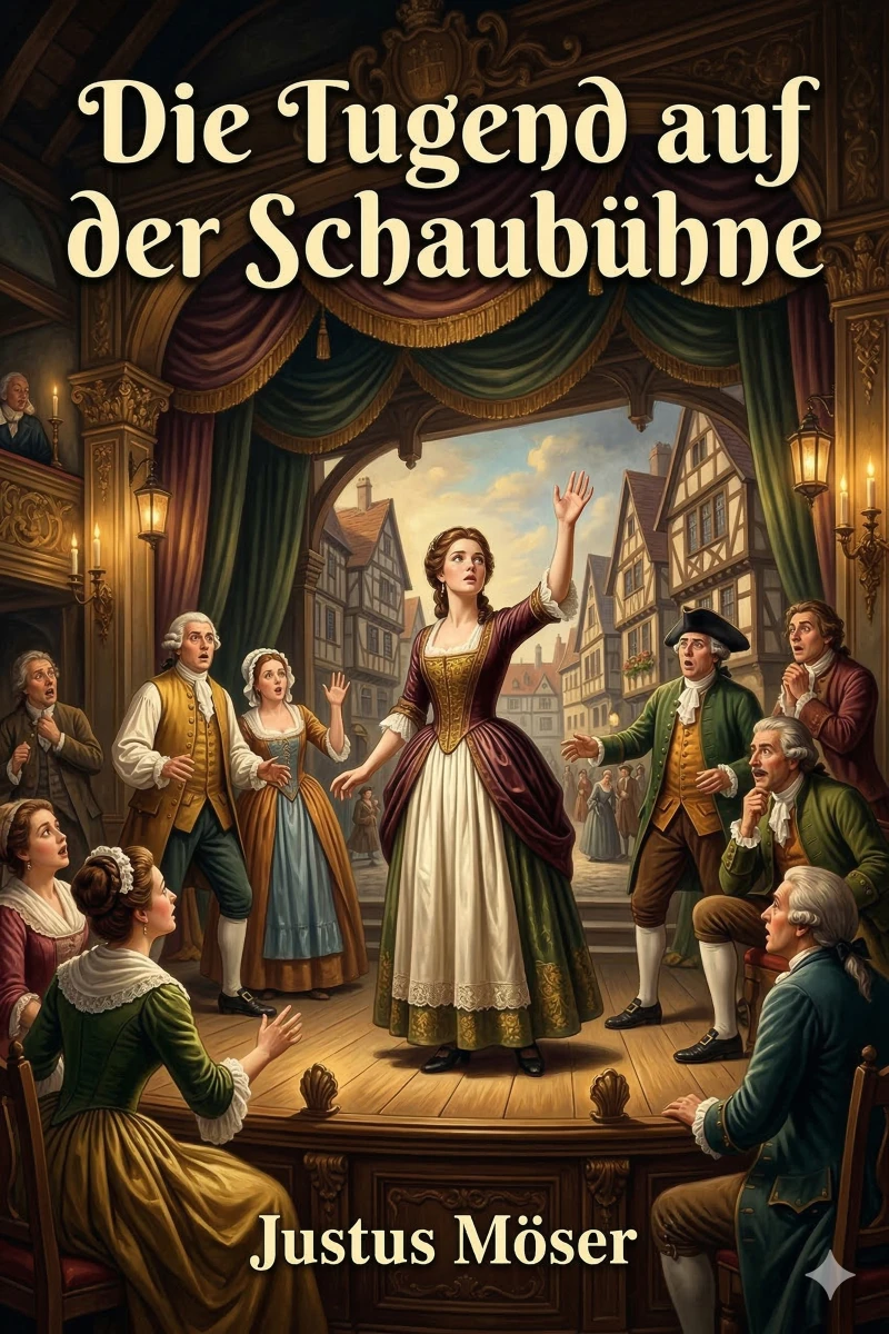 Portada: Die Tugend auf der Schaubühne / oder: Harlekins Heirath; Ein Nachspiel in einem Aufzuge