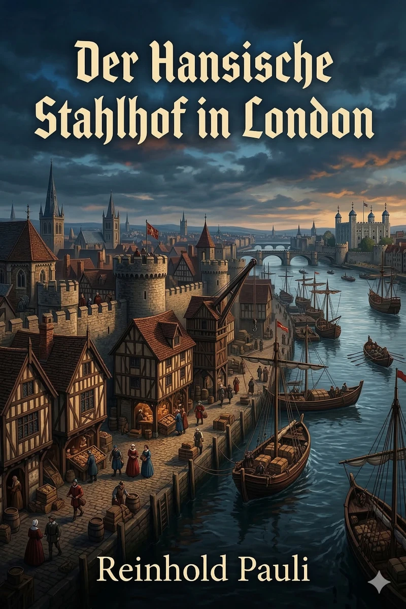 Portada: Der Hansische Stahlhof in London / Ein Vortrag, gehalten im Saale des goldenen Sterns zu Bonn am 11. März 1856