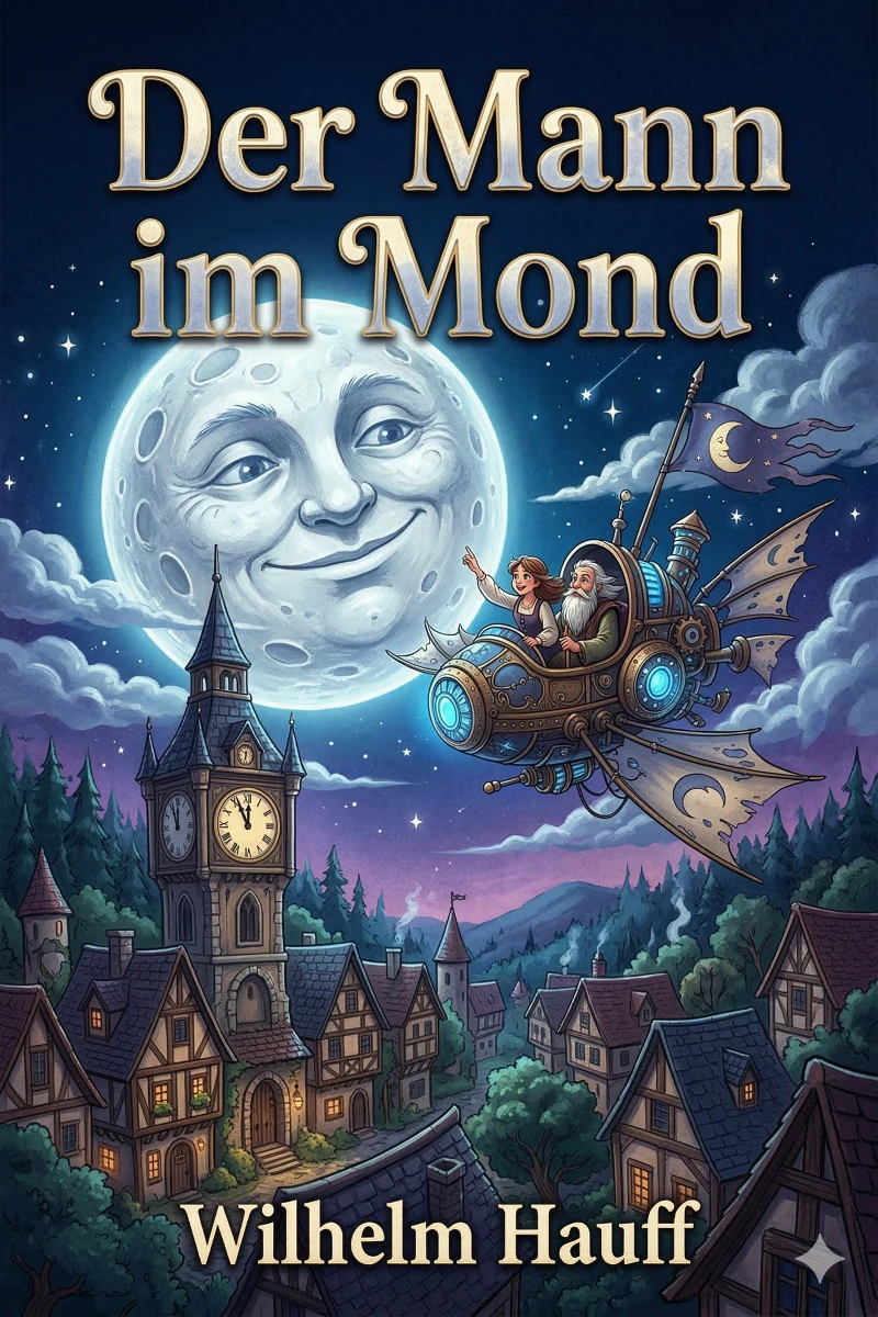 Portada: Der Mann im Mond / Oder der Zug des Herzens ist des Schicksals Stimme, nebst der Kontrovers-Predigt über H. Clauren und den Mann im Mond