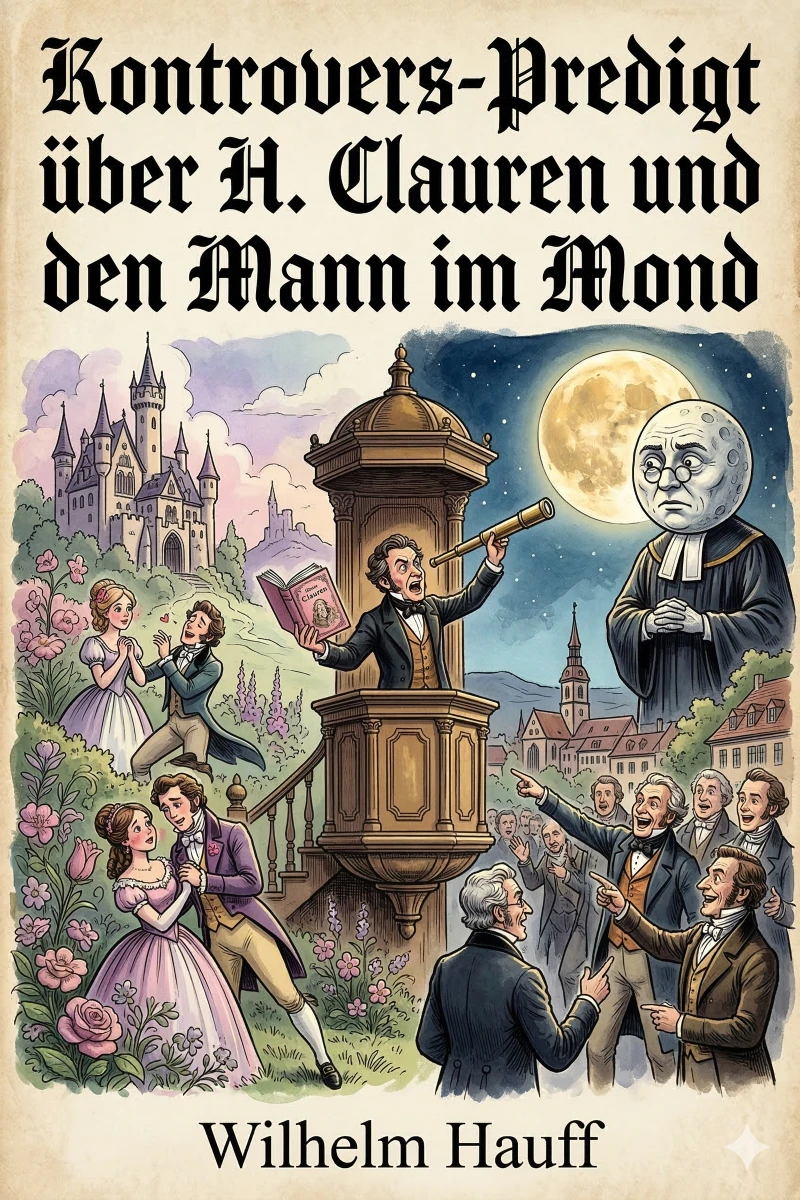 Portada: Kontrovers-Predigt über H. Clauren und den Mann im Mond / Gehalten vor dem deutschen Publikum in der Herbstmesse 1827