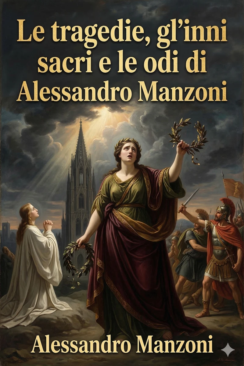 Portada: Le tragedie, gl'inni sacri e le odi di Alessandro Manzoni