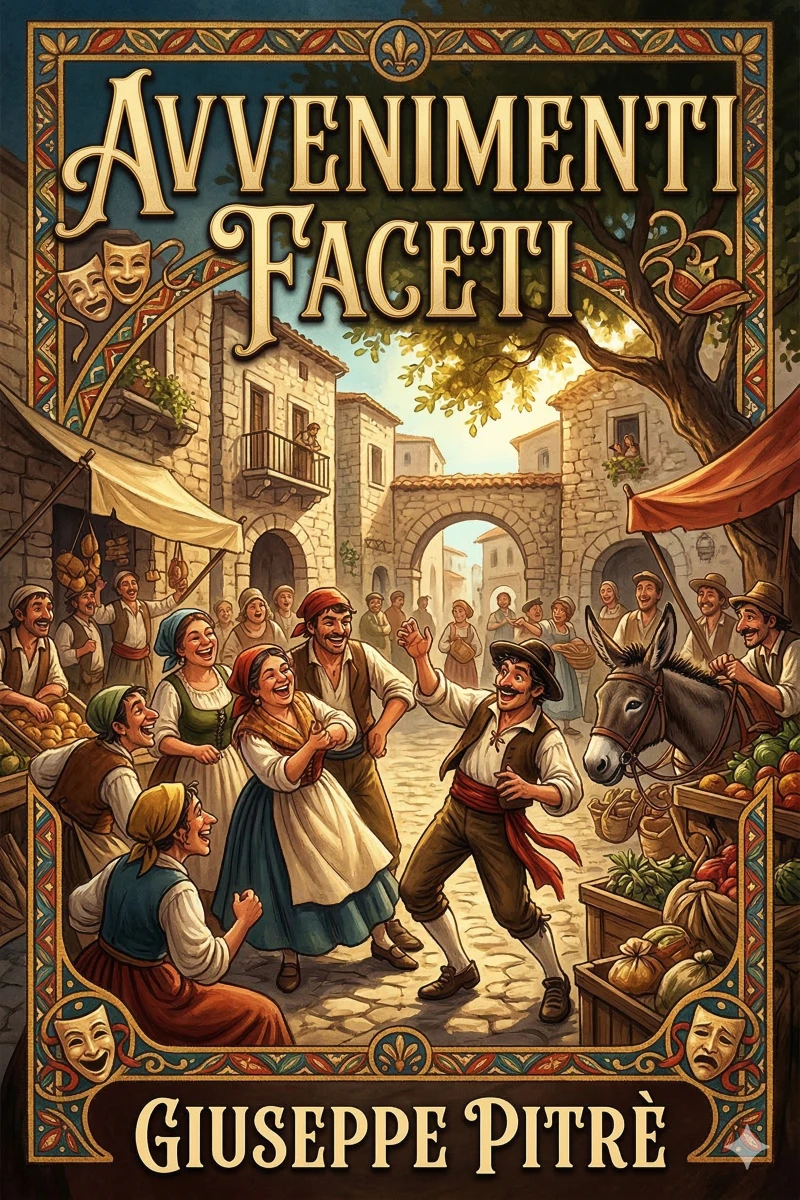 Portada: Avvenimenti faceti: Raccolti da un Anonimo Siciliano del secolo XVIII