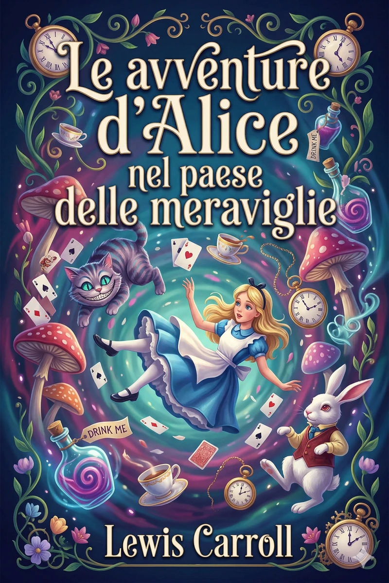 Portada: Le avventure d'Alice nel paese delle meraviglie