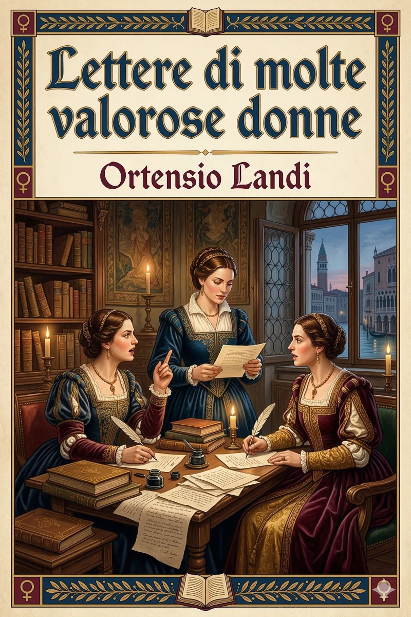 Portada: Lettere di molte valorose donne / nelle quali chiaramente appare non esser ne di eloquentia ne di dottrina alli huomini inferiori