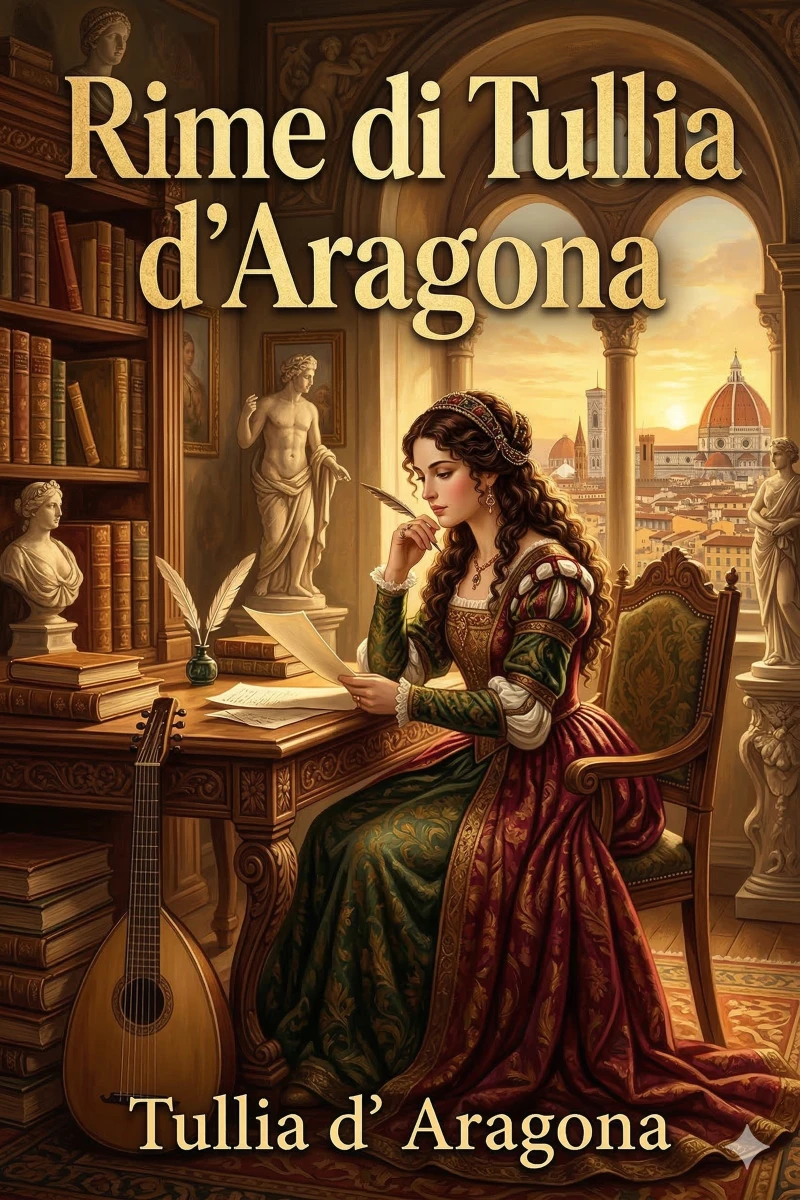 Portada: Rime di Tullia d'Aragona, cortigiana del secolo XVI