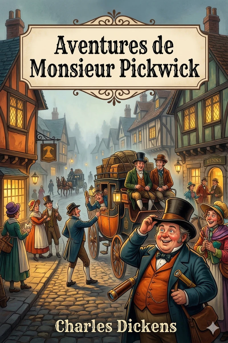Portada: Aventures de Monsieur Pickwick