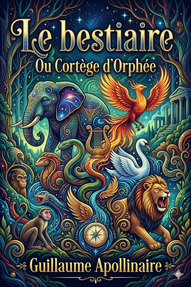 Portada: Le bestiaire: ou, Cortège d'Orphée