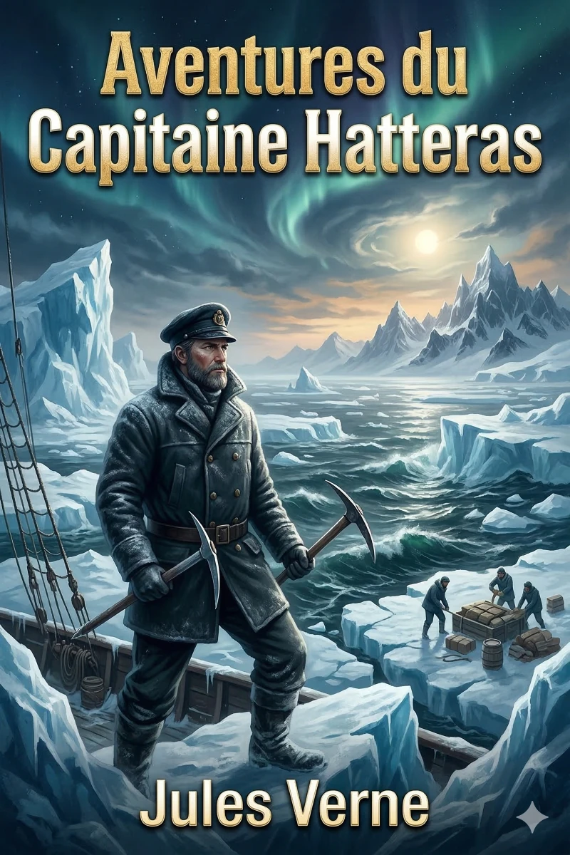 Portada: Aventures du Capitaine Hatteras