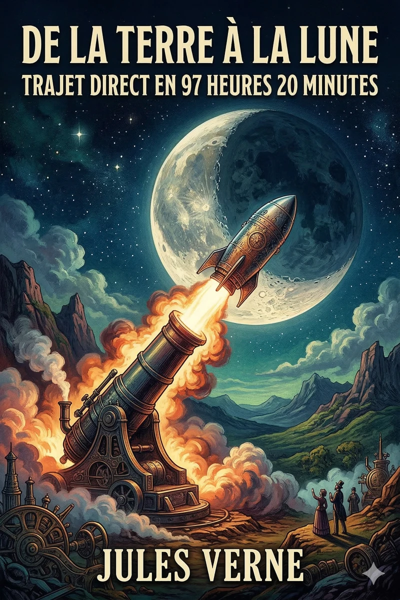 Portada: De la terre à la lune, trajet direct en 97 heures 20 minutes