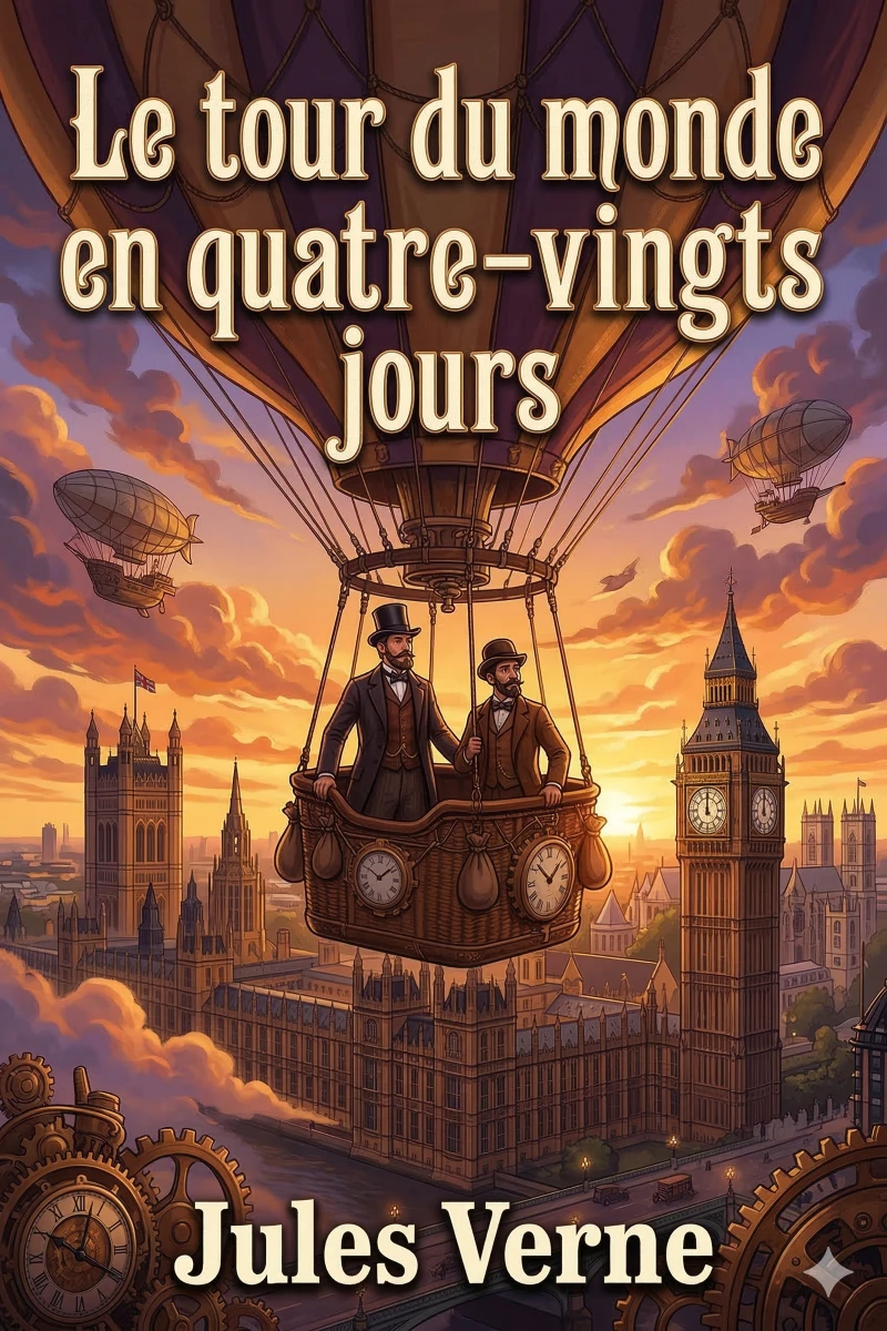 Portada: Le tour du monde en quatre-vingts jours