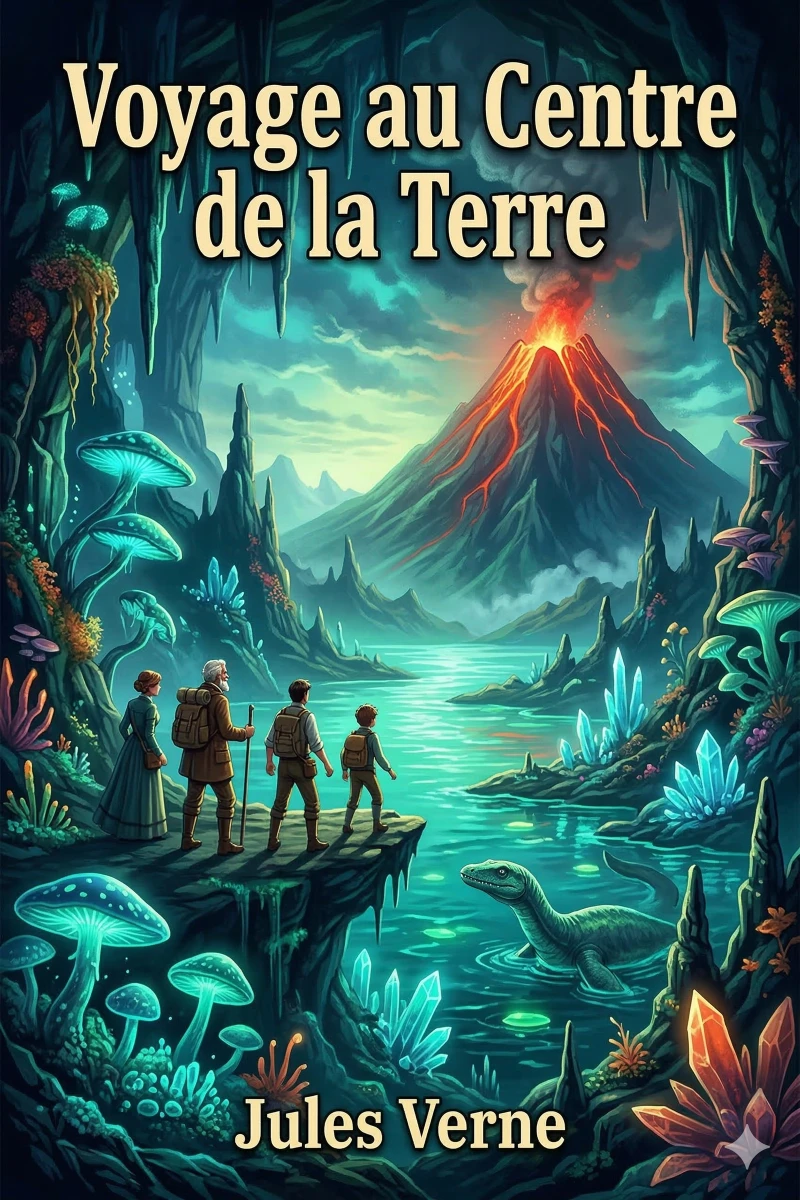 Portada: Voyage au Centre de la Terre