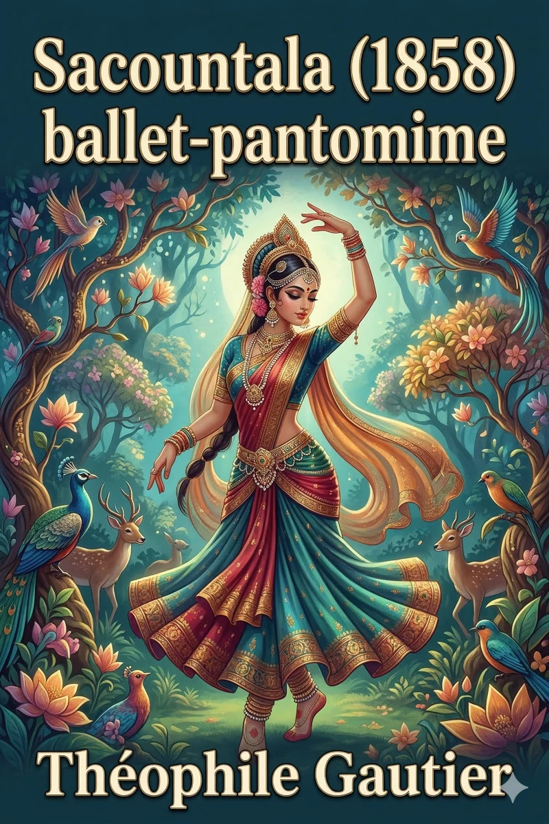 Portada: Sacountala (1858) / ballet-pantomime en deux actes / tiré du drame indien de Calidasâ