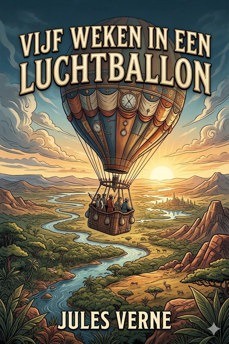 Portada: Vijf weken in een luchtballon