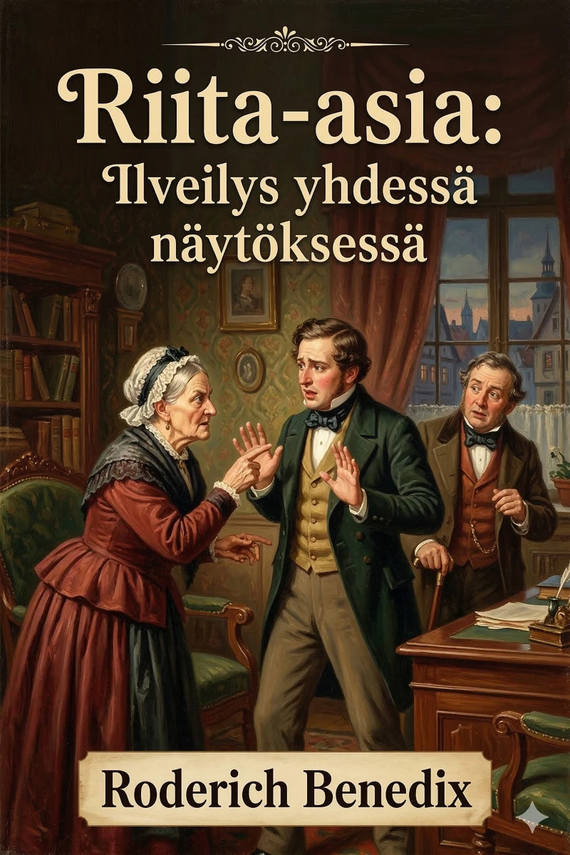 Portada: Riita-asia: Ilveilys yhdessä näytöksessä