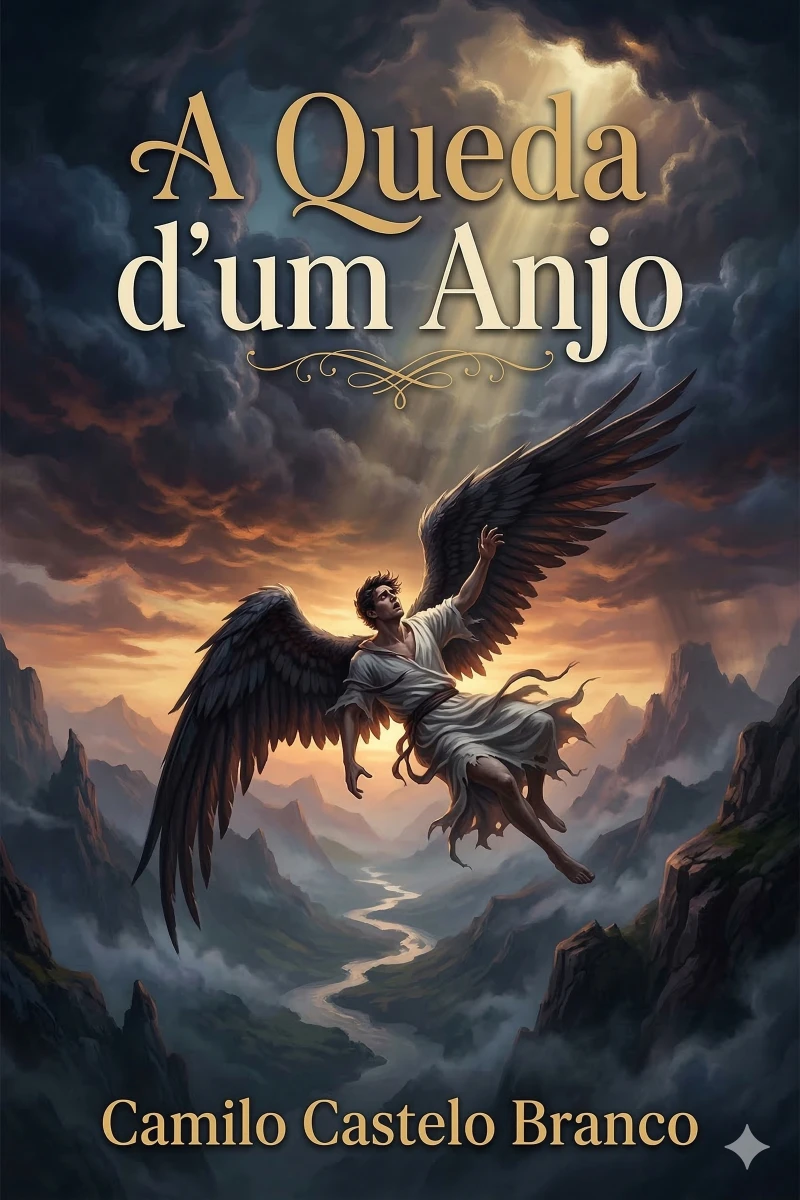 Portada: A Queda d'um Anjo: Romance